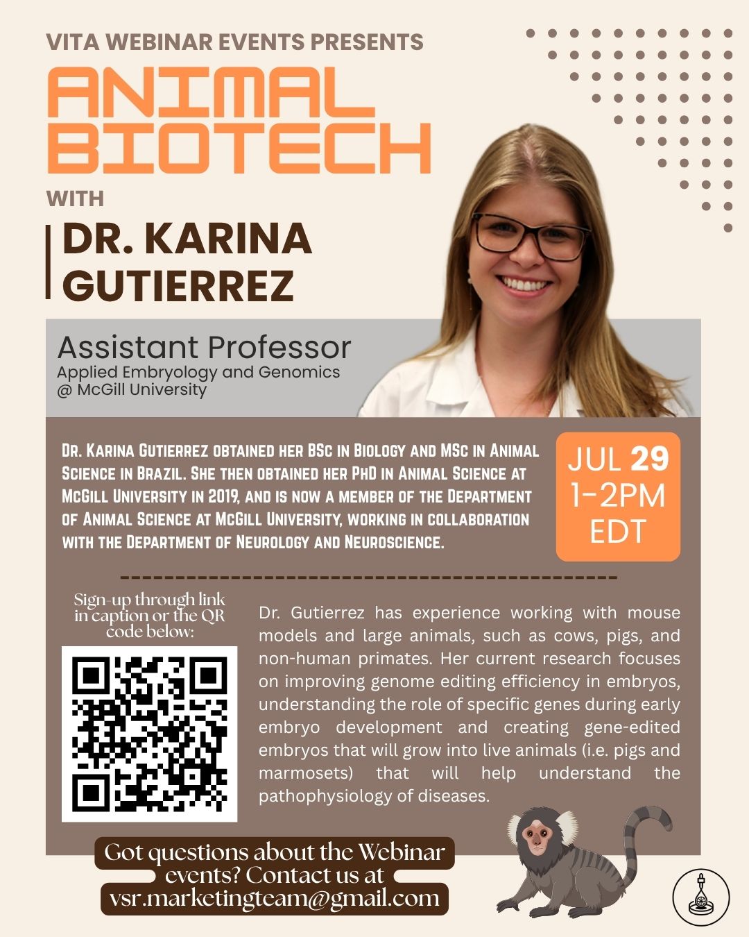 Animal Biotech Webinar with Dr. Karina Gutierrez!